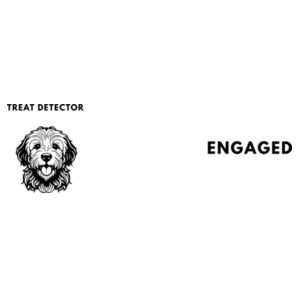 Funny Dog Mug: Treat Detector Engaged 11oz Coffee Cup for Dog Lovers Design