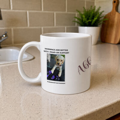 Personalised Dog Photo Mug: Custom Name and Funny Job Title Thumbnail