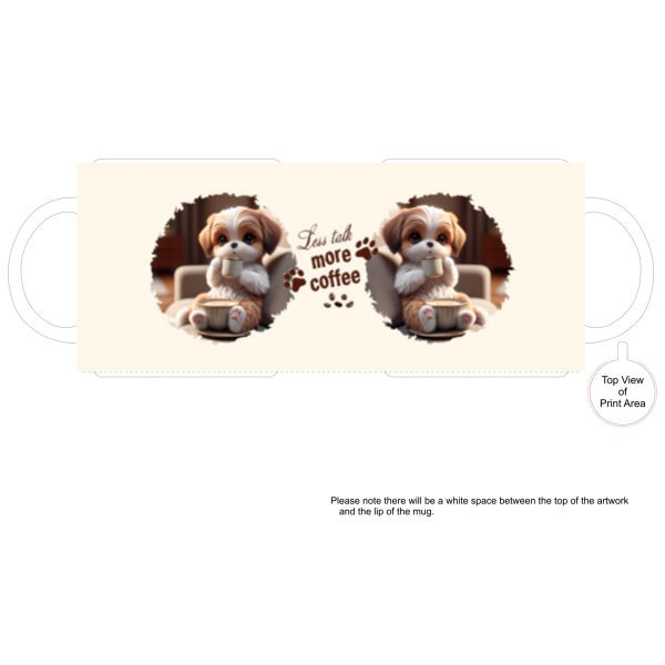 Shih Tzu Ceramic Coffee Mug: 11oz Dog Parent Cup with Original Australian Artwork Thumbnail